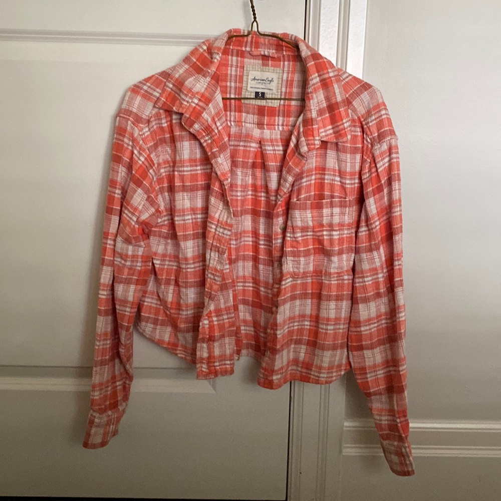American Eagle, Small, Orange+White, No Wear and tear, Made in Indonesia, Cotton